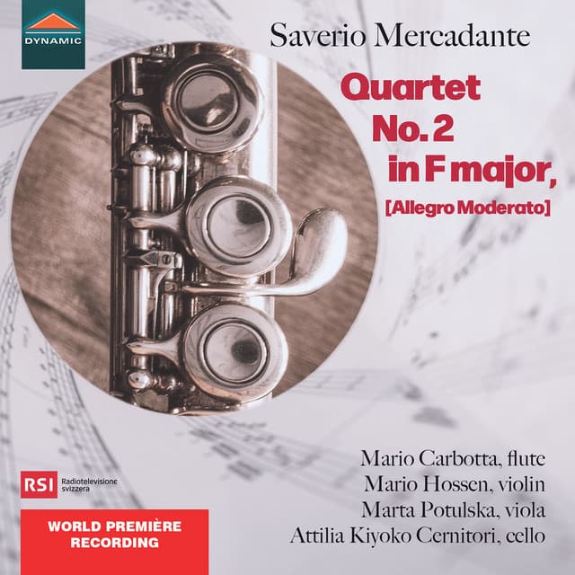 Saverio Mercadante Quartet No. 2 in F major, [Allegro Moderato] (Instrumental)